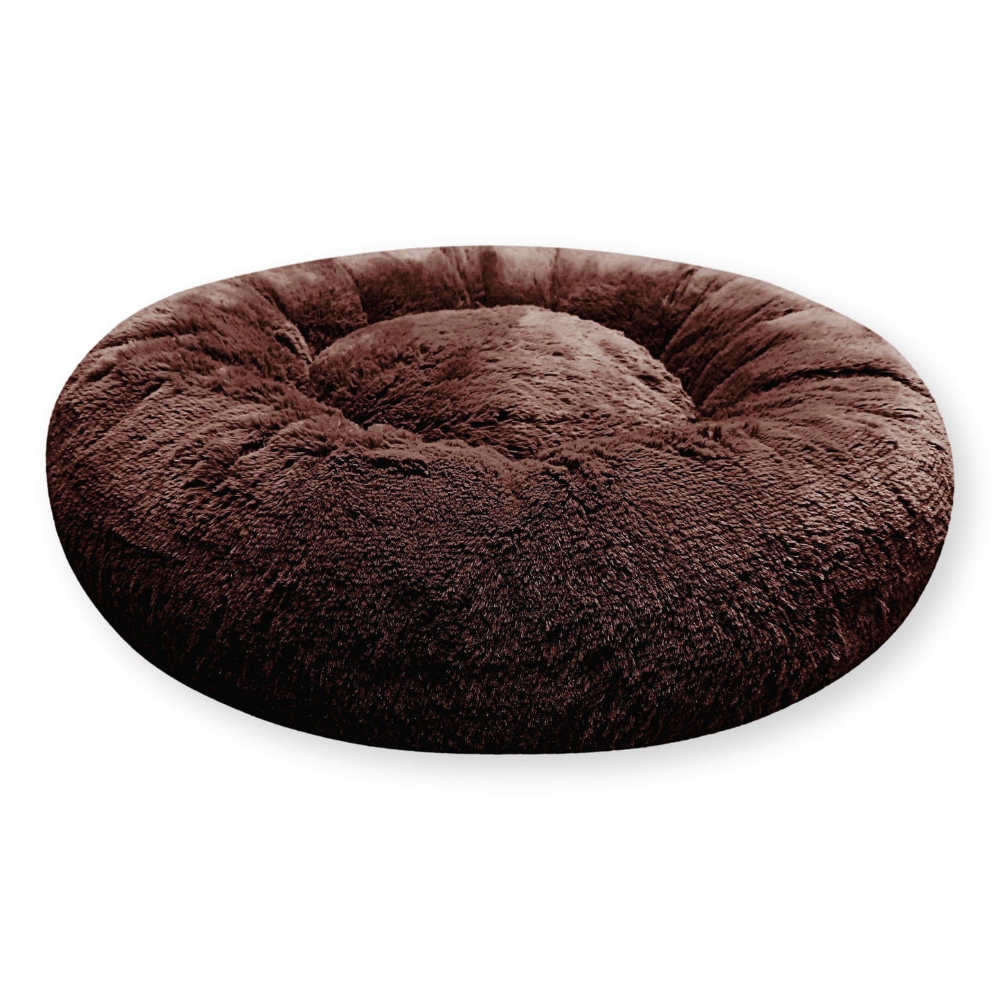FUZZY Kuscheliges Hundebett Donut Braun
