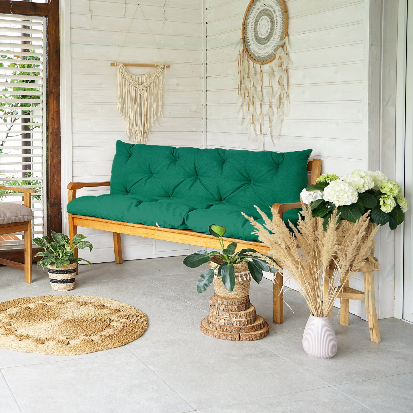 PREMIUM Gartenbankauflage/Hollywoodschaukel Auflage UV-beständig wetterfest