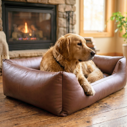 MARIO Orthopädisches Hundebett aus Kunstleder