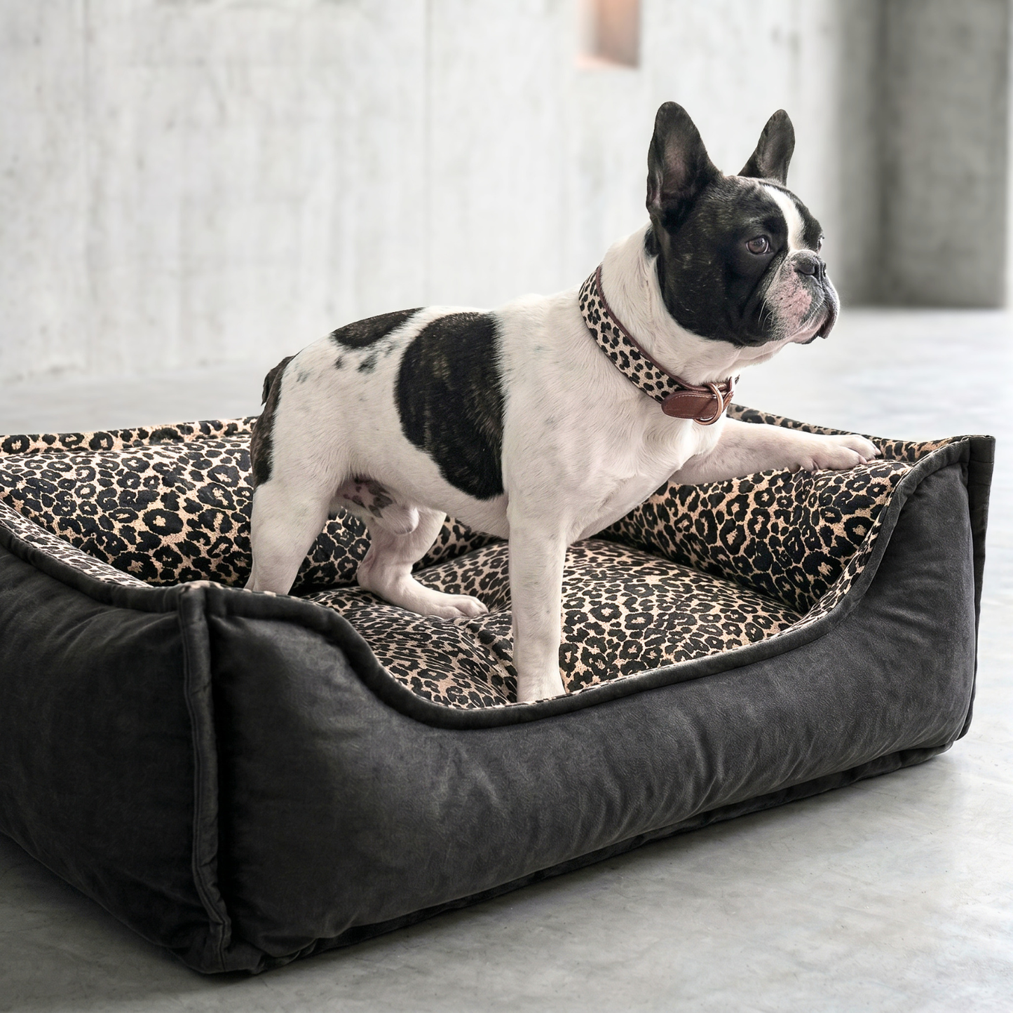 Orthopädisches Hundebett LEOPARD GLAM