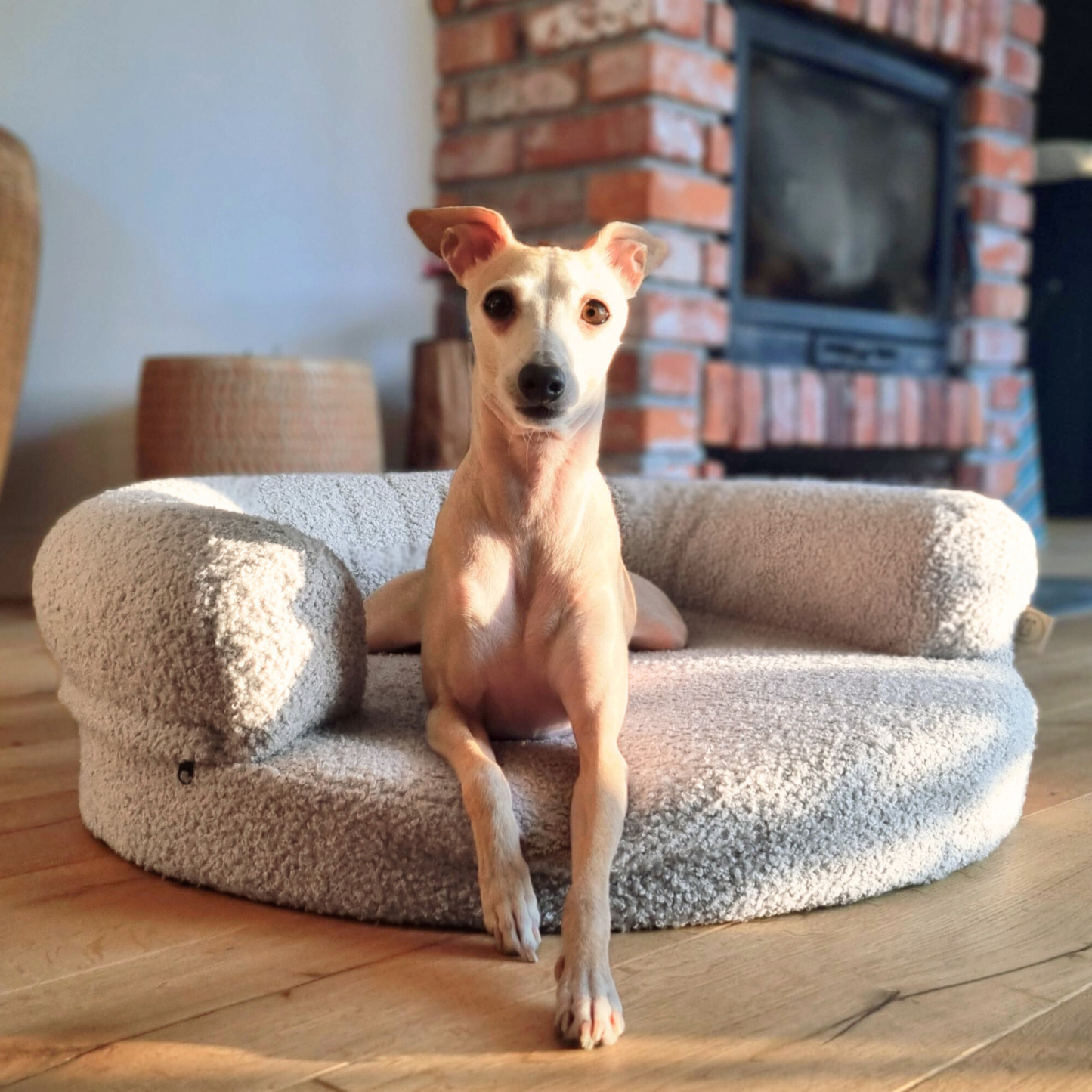 JEFFY Hundebett Bouclé-Sofa PREMIUM-LINE