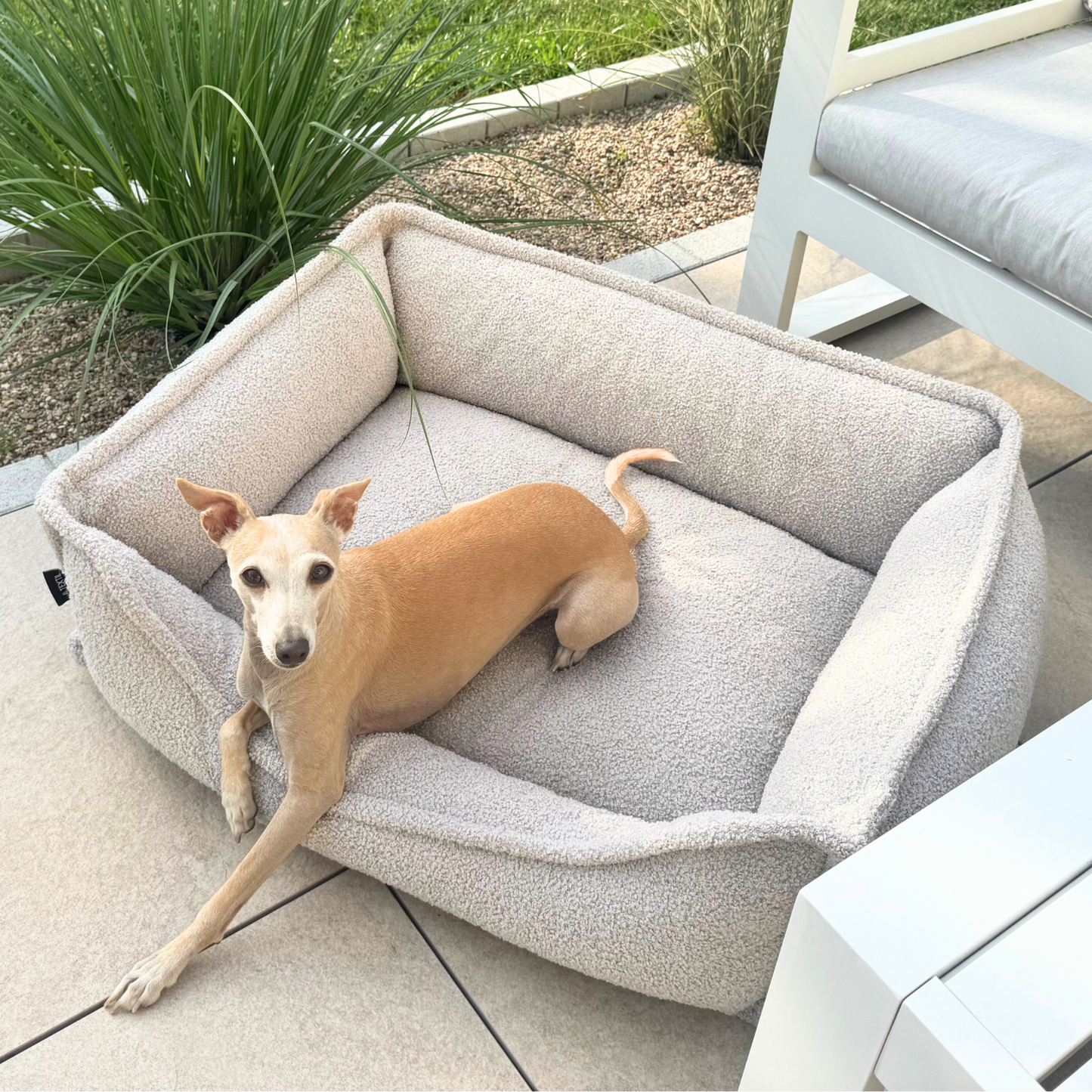 LEO - Anti-Stress Hundebett aus Bouclé PREMIUM-LINE
