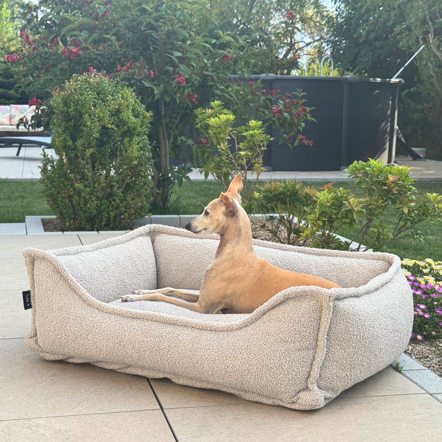 LEO - Anti-Stress Hundebett aus Bouclé PREMIUM-LINE