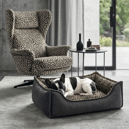 Orthopädisches Hundebett LEOPARD GLAM
