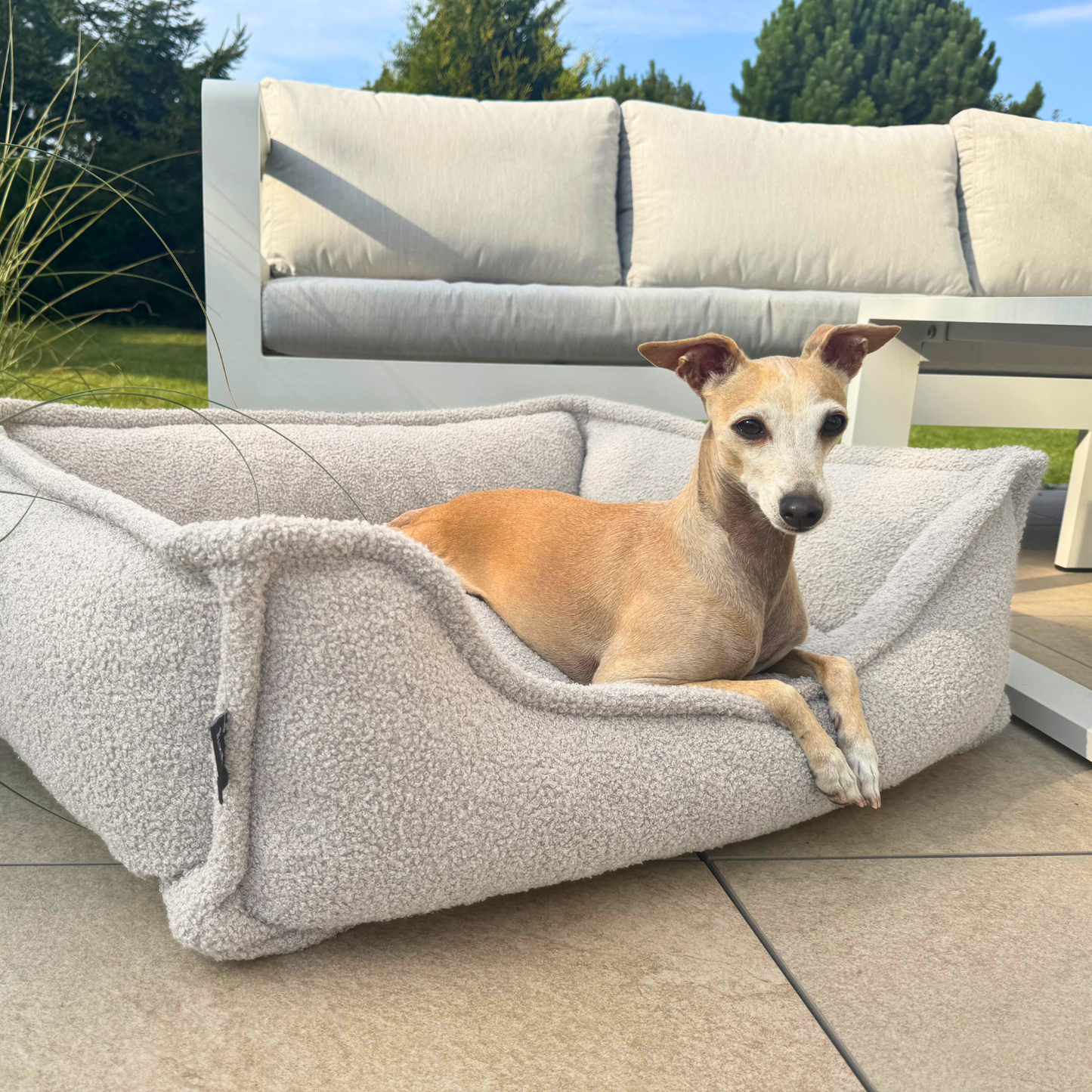LEO - Anti-Stress Hundebett aus Bouclé PREMIUM-LINE