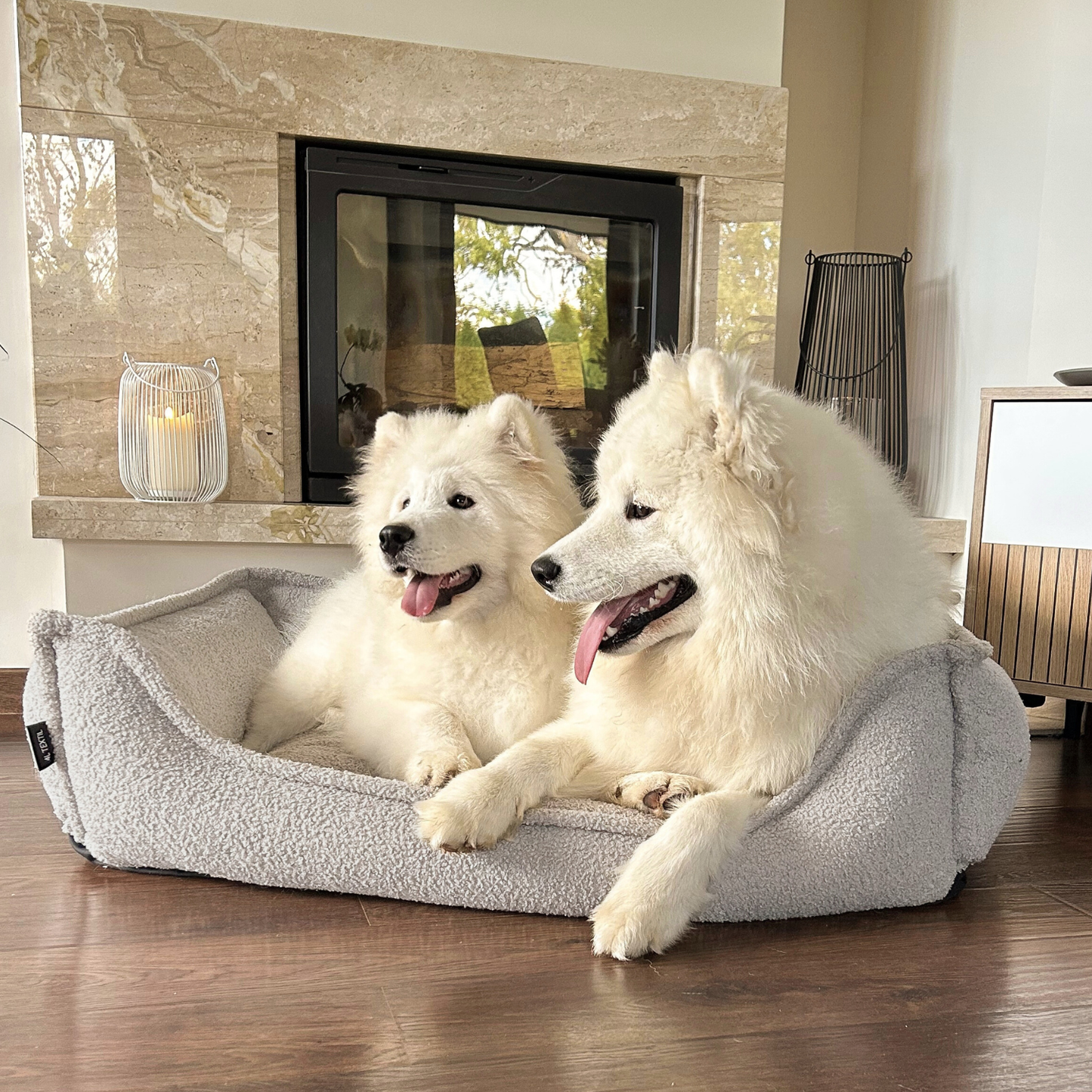 LEO - Anti-Stress Hundebett aus Bouclé PREMIUM-LINE