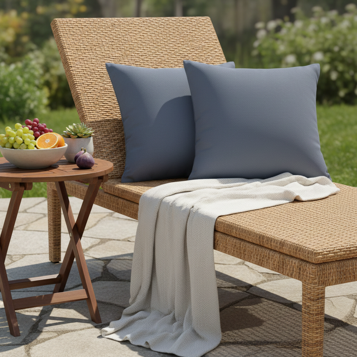 PREMIUM Dekokissen für Gartenmöbel UV-beständig wetterfest