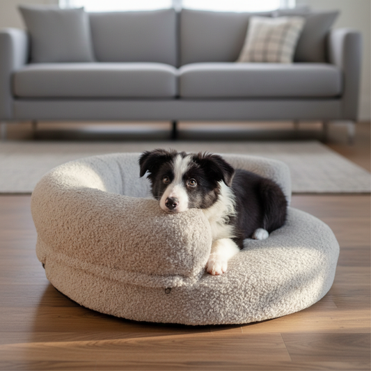 JEFFY Hundebett Bouclé-Sofa PREMIUM-LINE