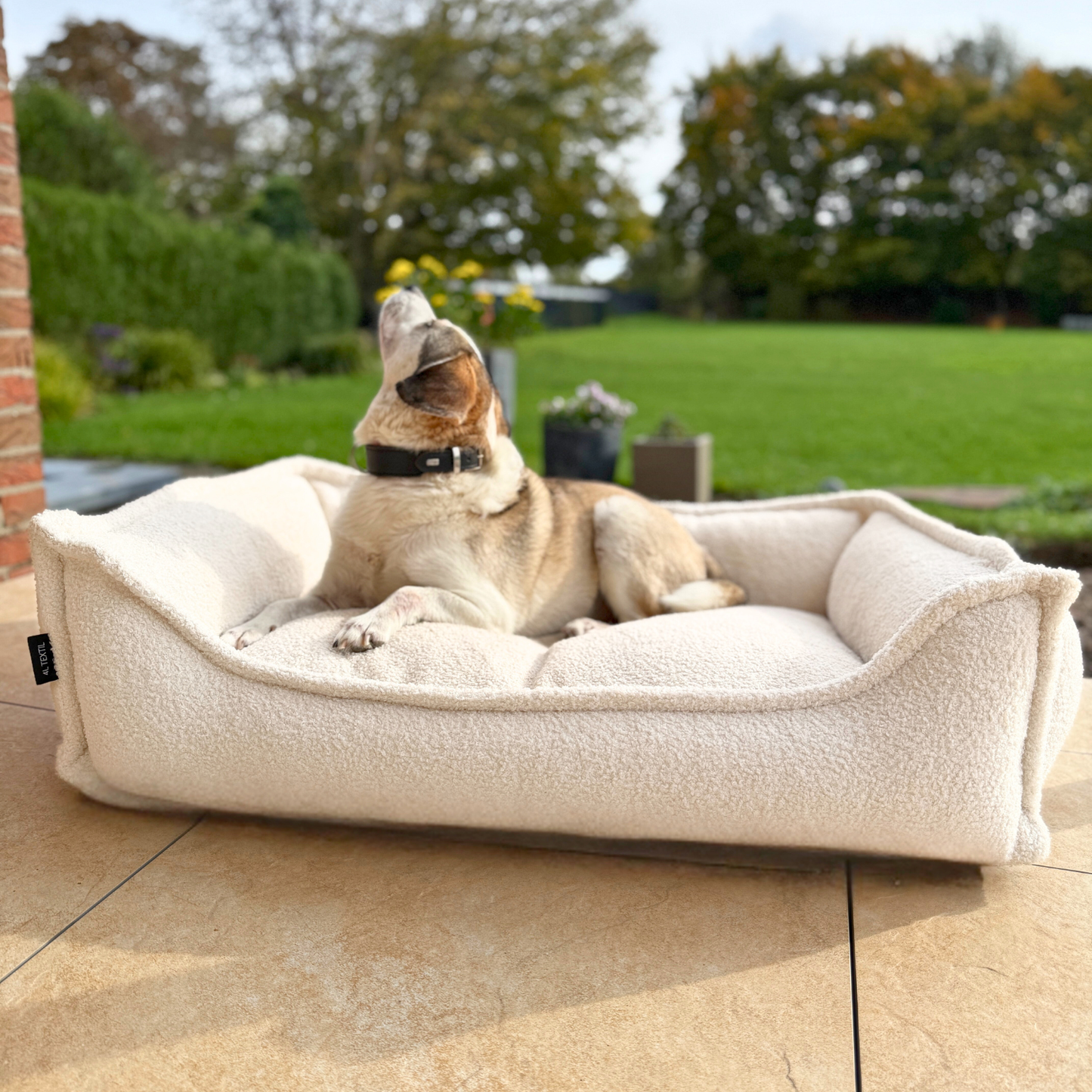 LEO - Anti-Stress Hundebett aus Bouclé PREMIUM-LINE