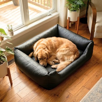 MARIO Orthopädisches Hundebett aus Kunstleder