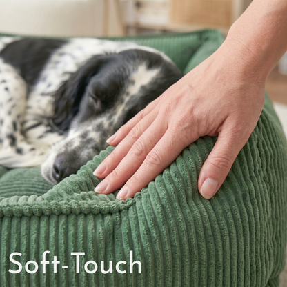 HUGO Orthopädisches Hundebett aus Cord PREMIUM-LINE