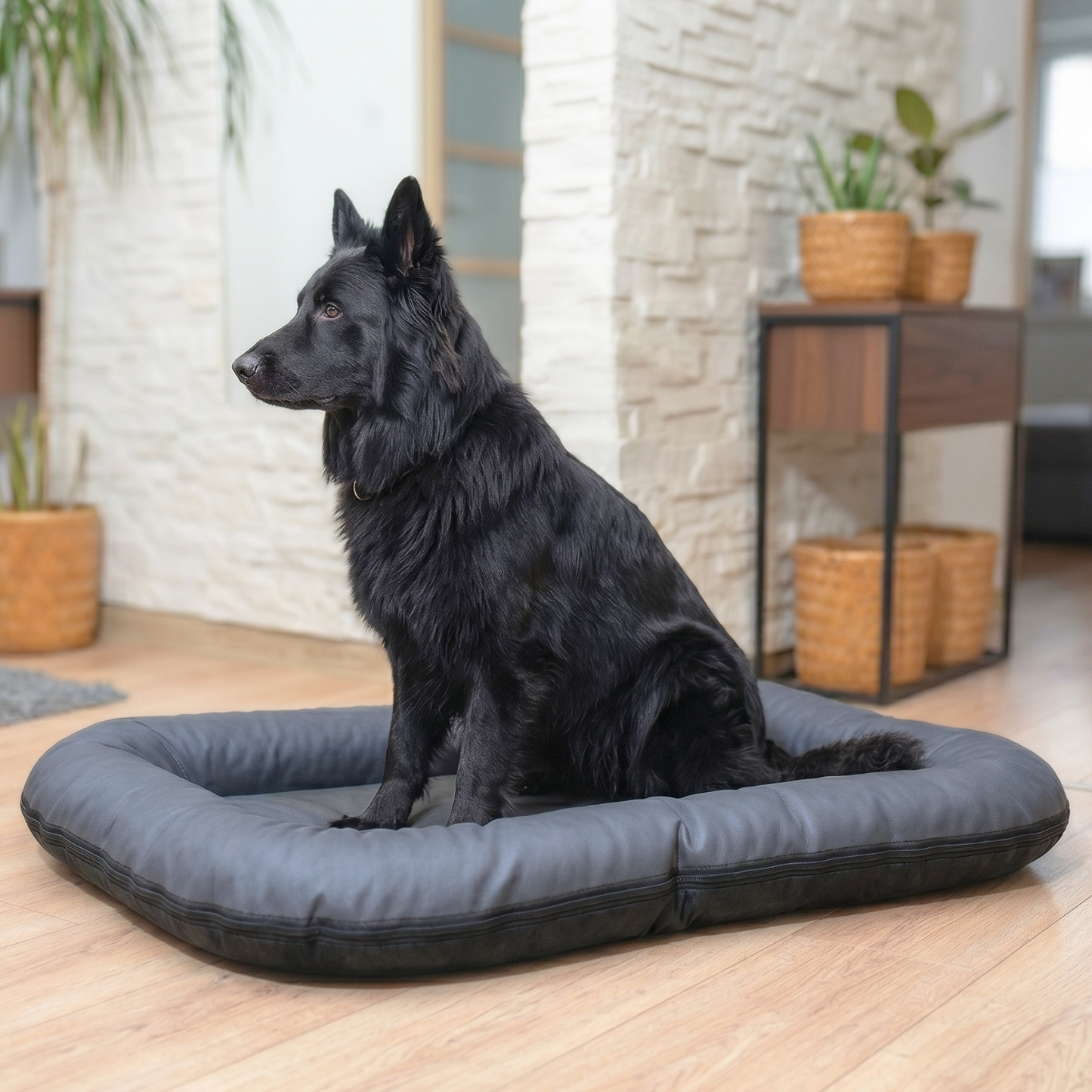 ELLA Hundematratze - Hundebett aus Kunstleder