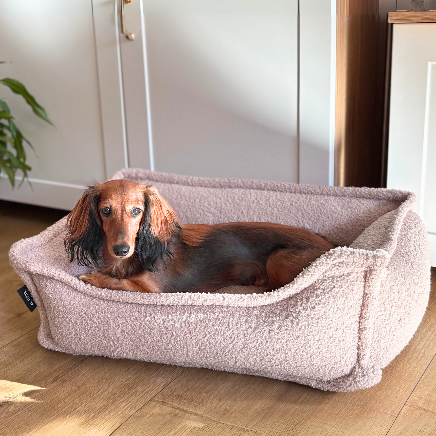 LEO - Anti-Stress Hundebett aus Bouclé PREMIUM-LINE