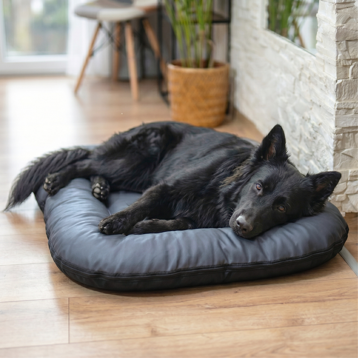 ELLA Hundematratze - Hundebett aus Kunstleder