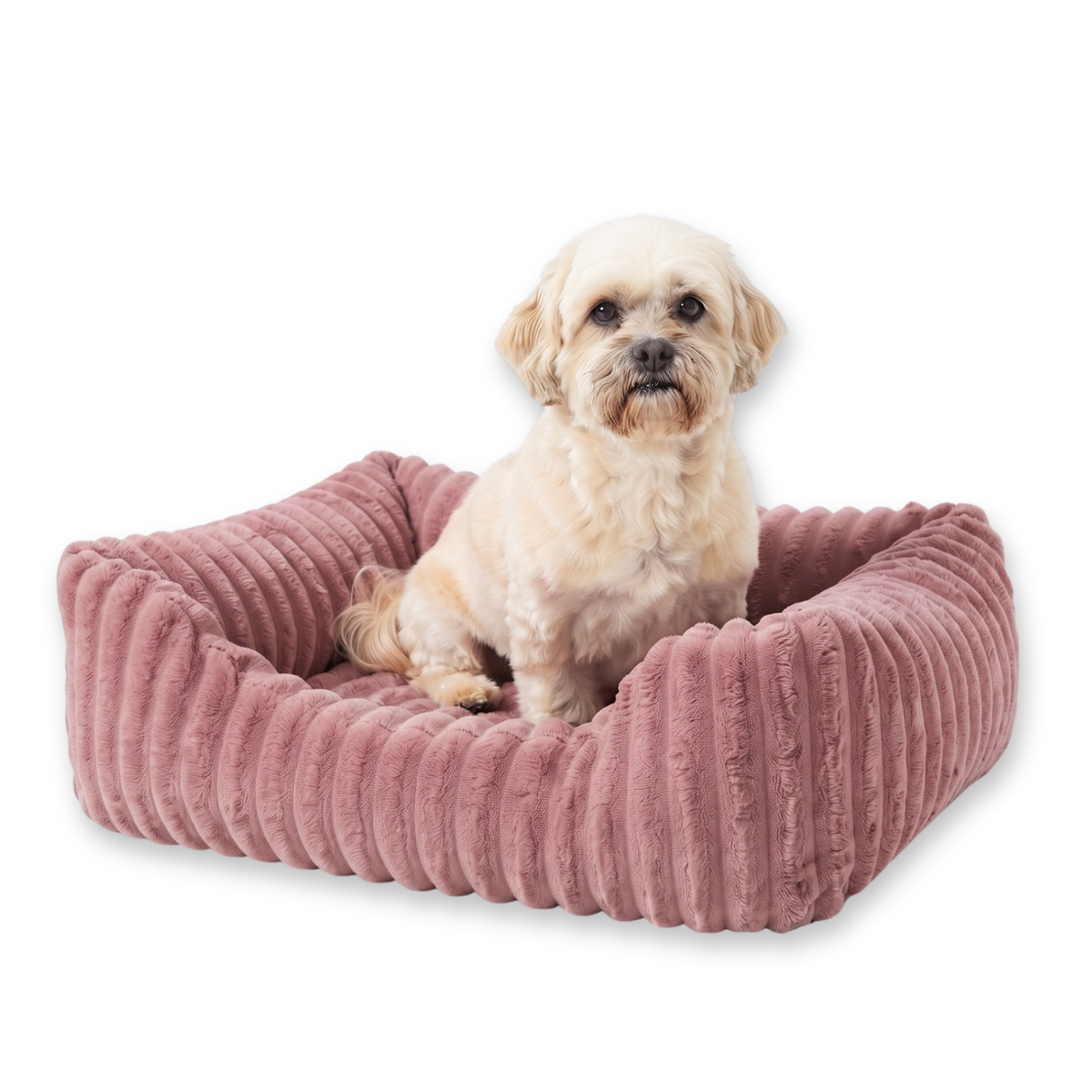 BELLA Hundebett aus Premium-Plüsch für kleine Hunde und Katzen