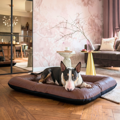 ELLA Hundematratze - Hundebett aus Kunstleder