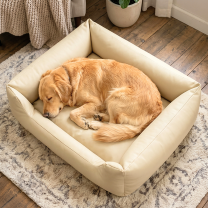 MARIO Orthopädisches Hundebett aus Kunstleder