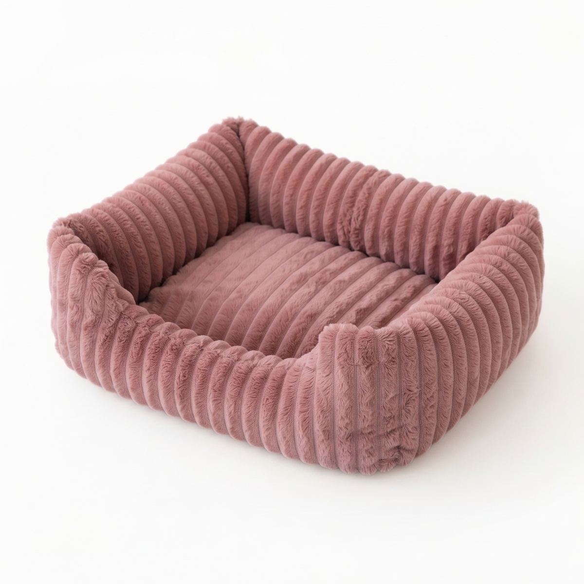 BELLA Plüsch-Hundebett in Rosa