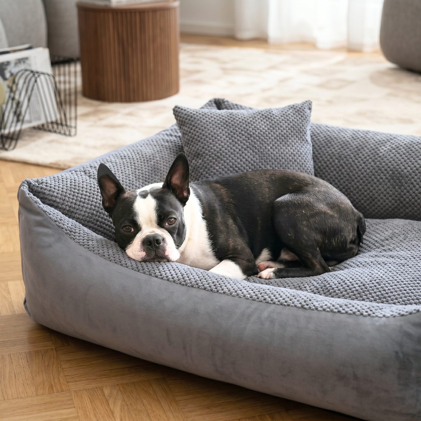 TEO Kuscheliges waschbares Hundebett