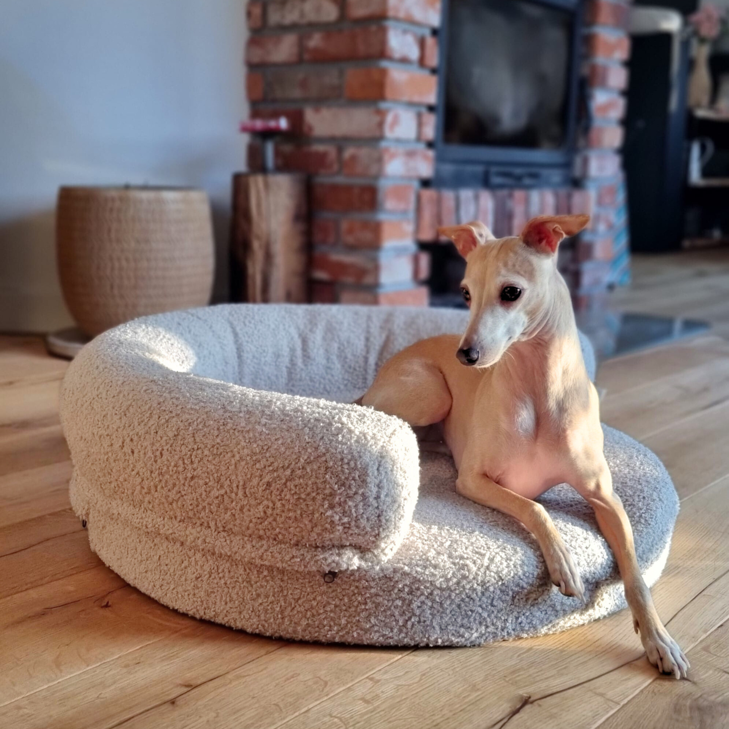 JEFFY Hundebett Bouclé-Sofa PREMIUM-LINE