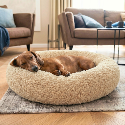 MIA orthopädisches kuscheliges Hundebett aus Bouclé