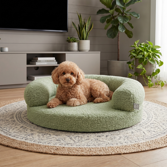 JEFFY Hundebett Bouclé-Sofa PREMIUM-LINE