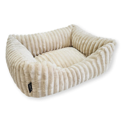 BELLA Hundebett aus Premium-Plüsch für kleine Hunde und Katzen