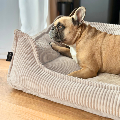 HUGO Orthopädisches Hundebett aus Cord PREMIUM-LINE