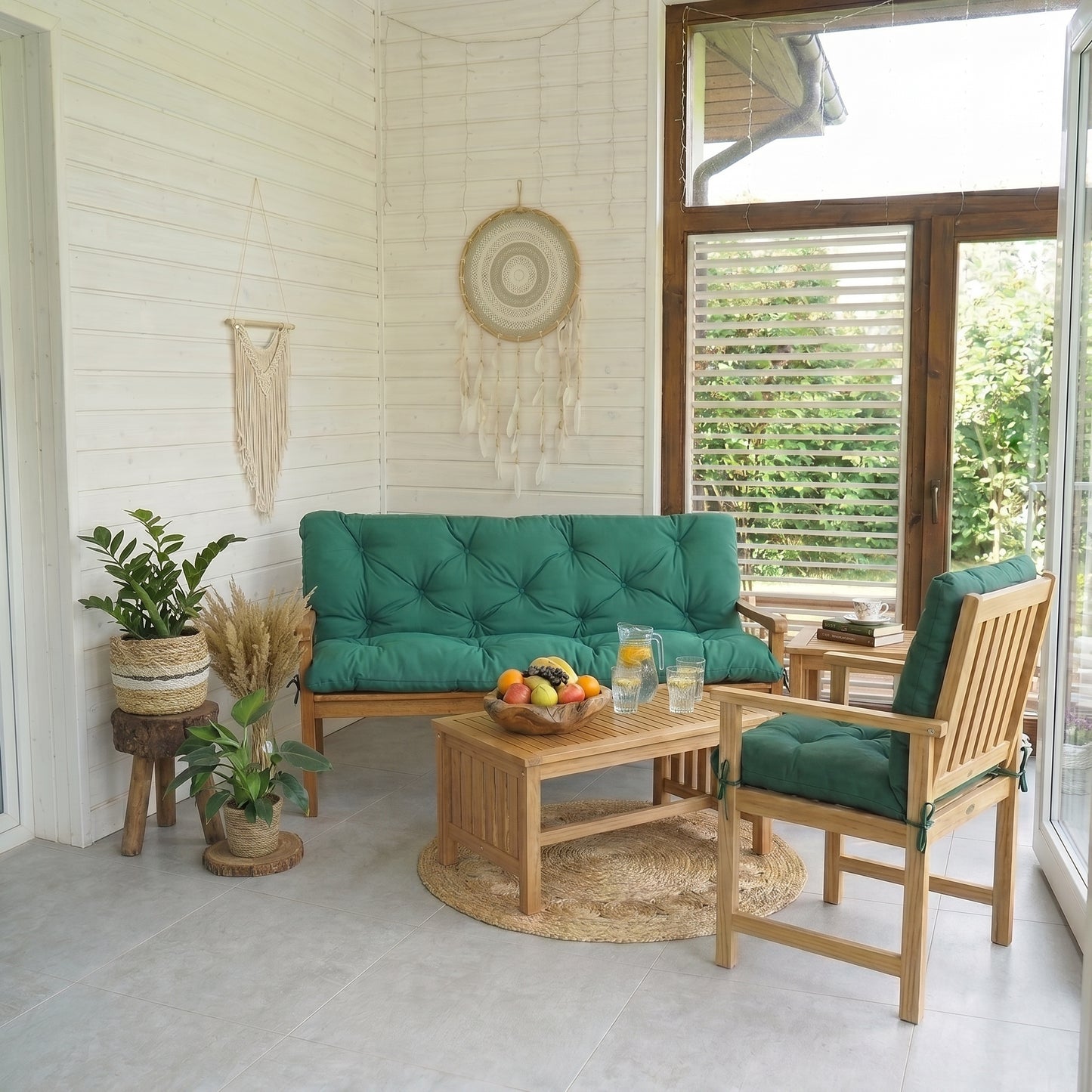 PREMIUM Gartenbankauflage/Hollywoodschaukel Auflage UV-beständig  wetterfest