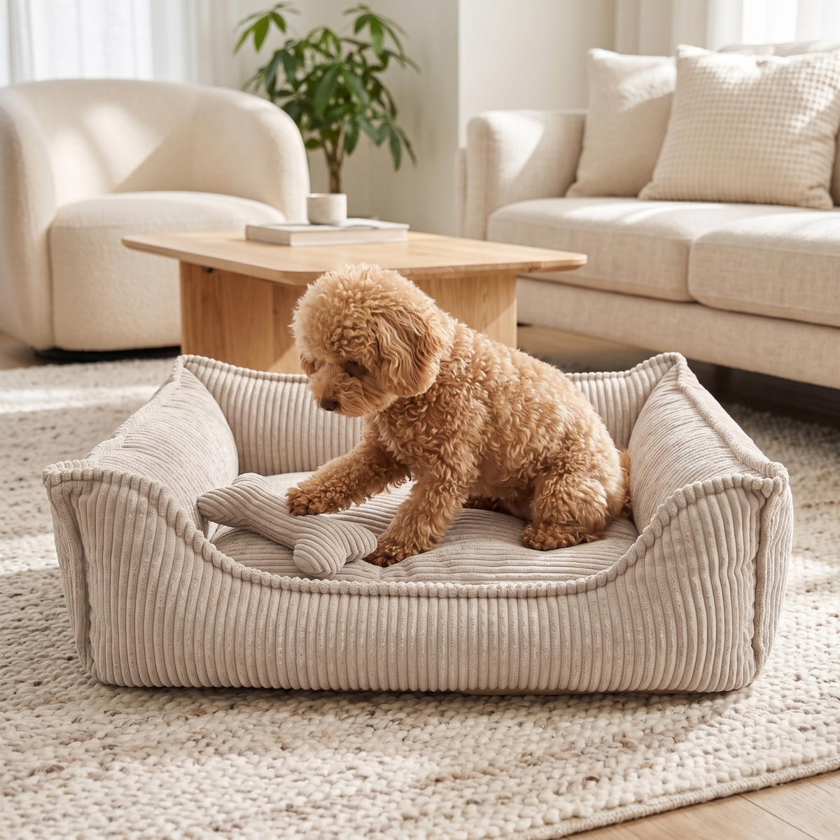 Hundespielzeug Knochen aus Cord