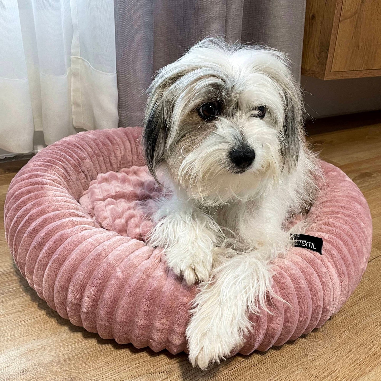 LUNA Weiches Hundebett Rosa