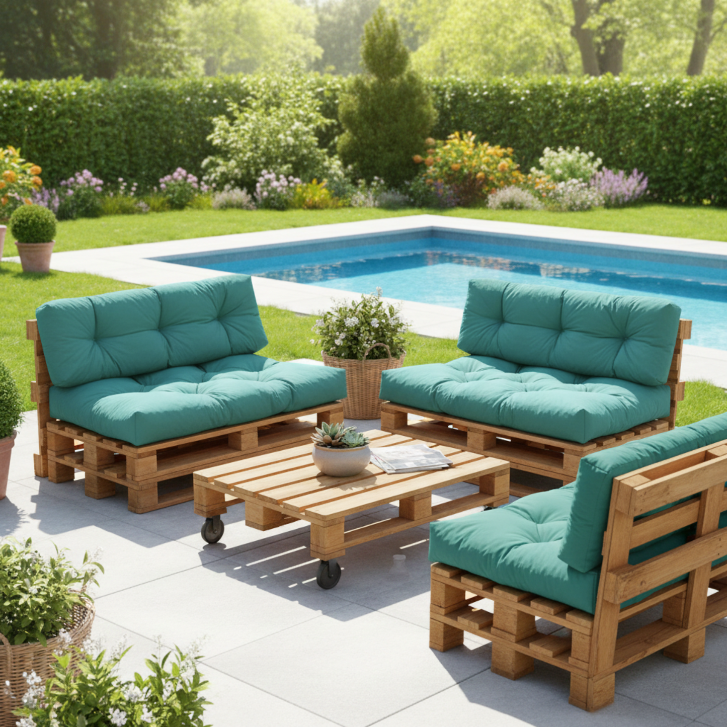 PREMIUM Palettenkissen/Palettenauflagen UV-beständig wetterfest