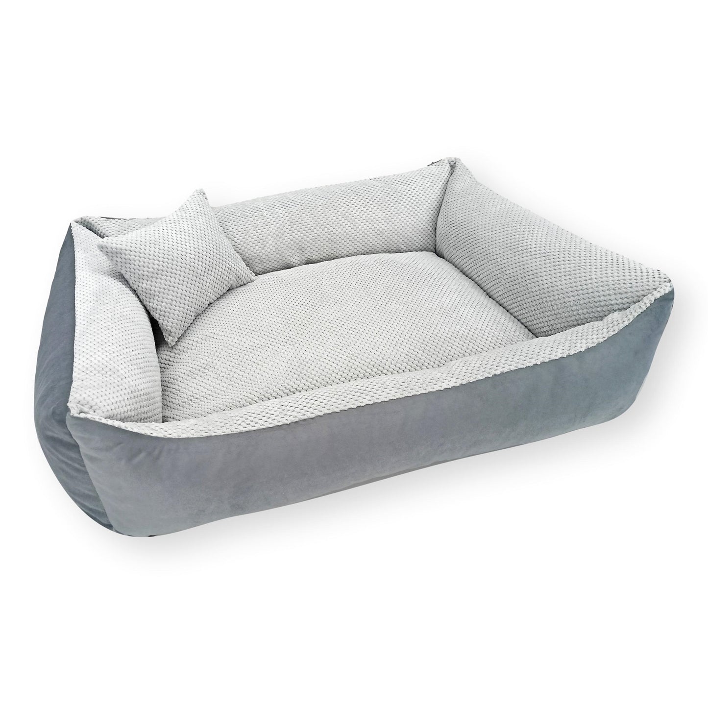 OUTLET TEO Kuscheliges waschbares Hundebett, farbe: grau