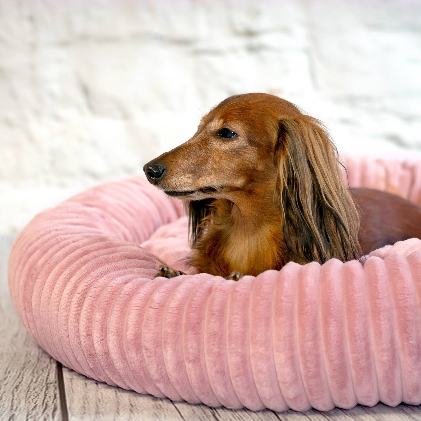 LUNA Weiches Hundebett Rosa