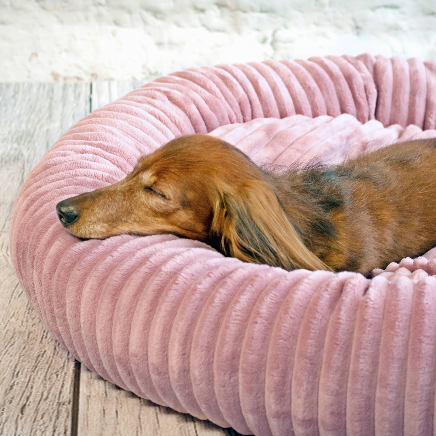 LUNA Weiches Hundebett Rosa