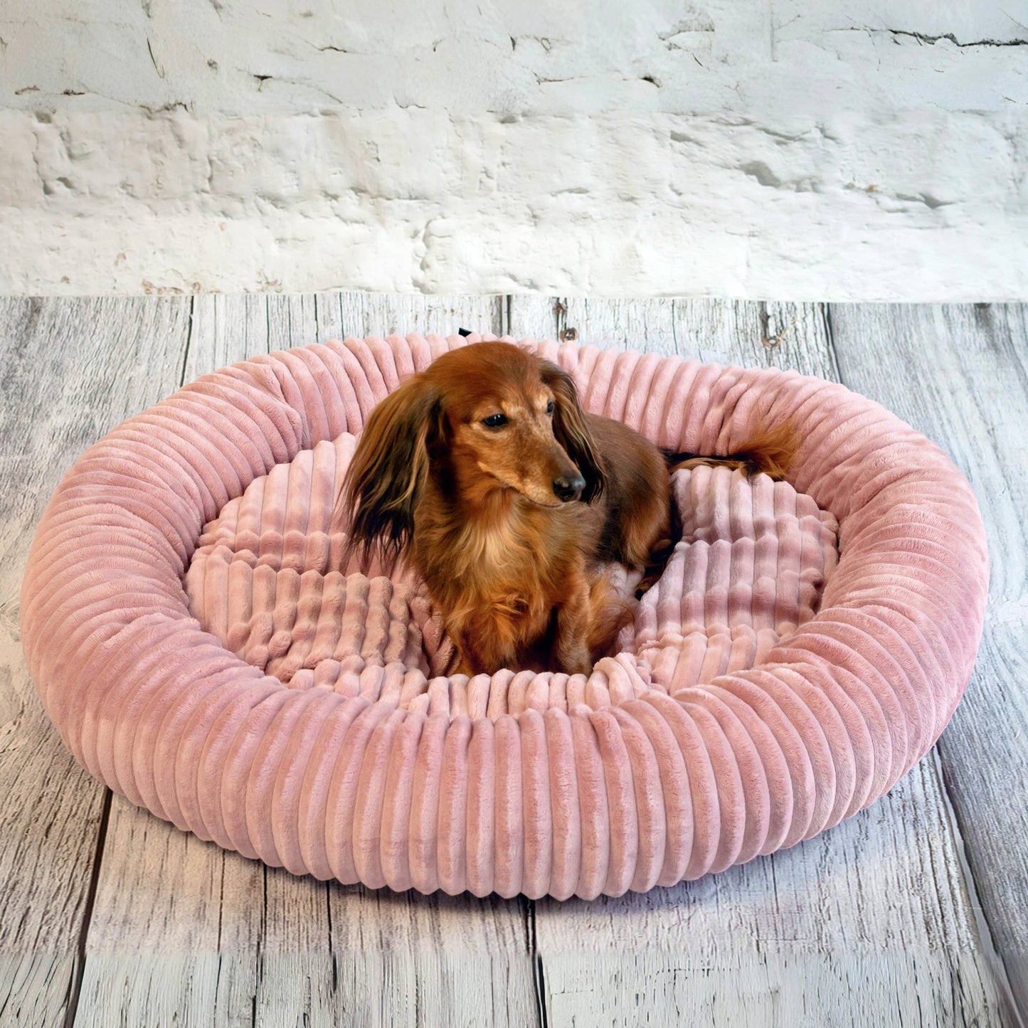 LUNA Weiches Hundebett Rosa