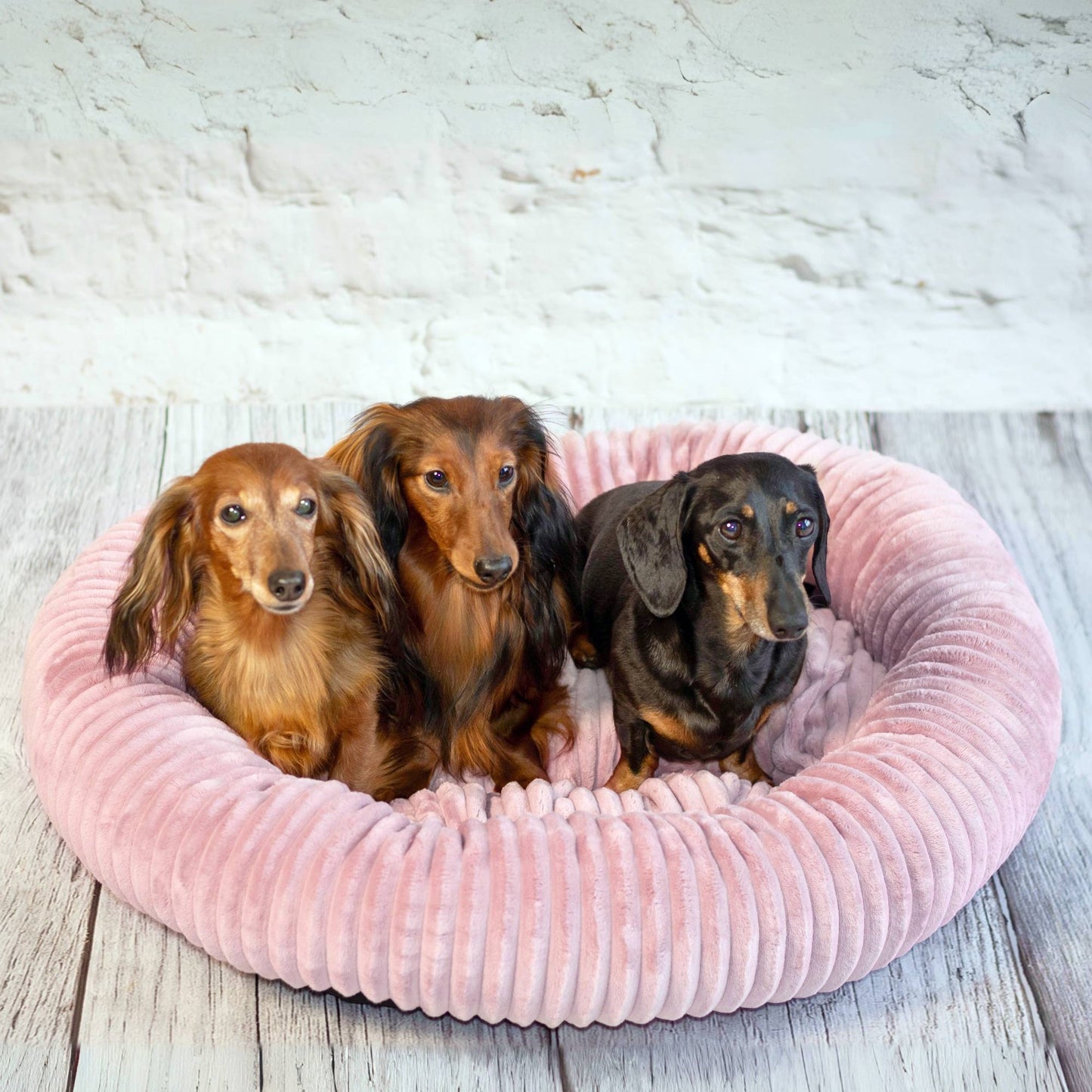 LUNA Weiches Hundebett Rosa