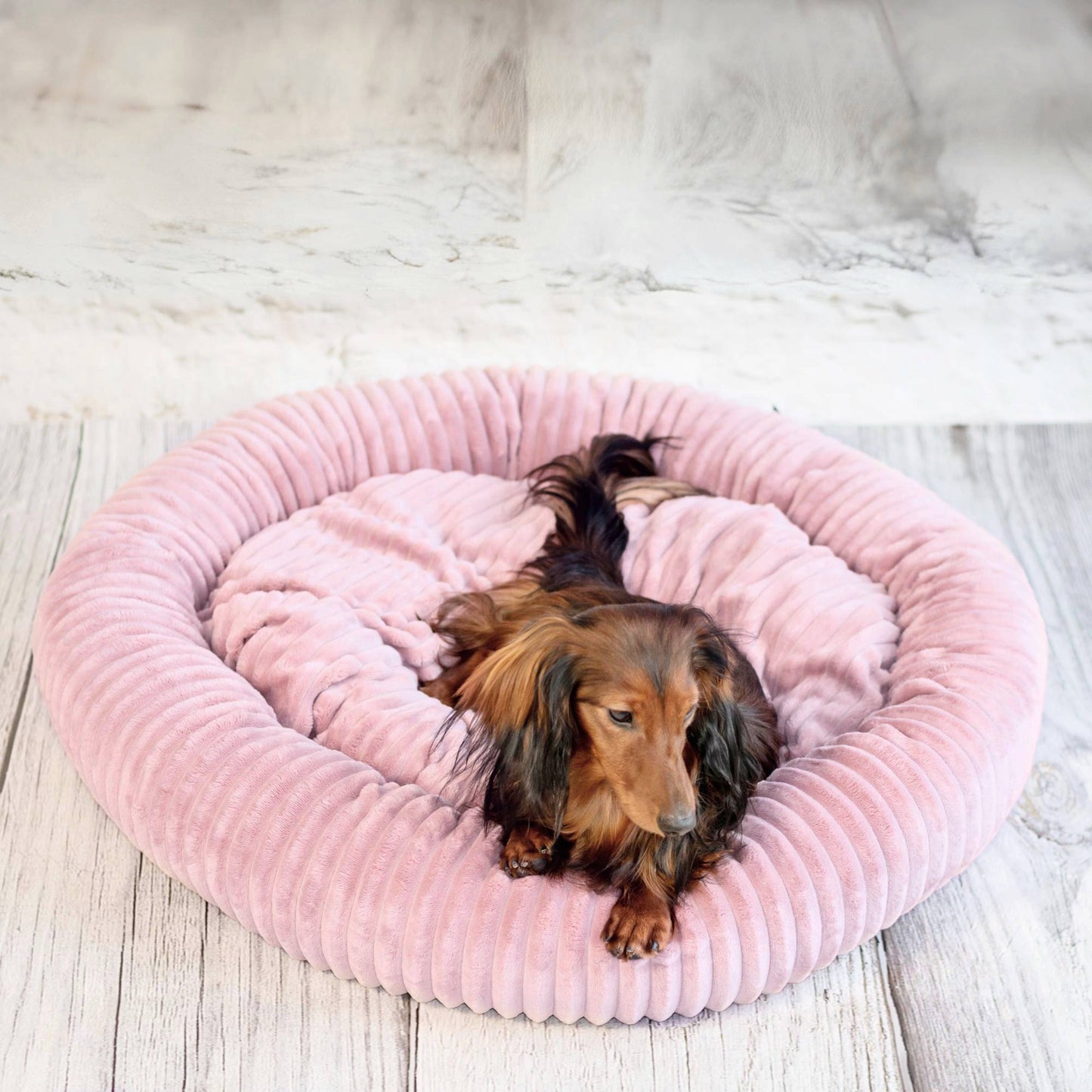 LUNA Weiches Hundebett Rosa