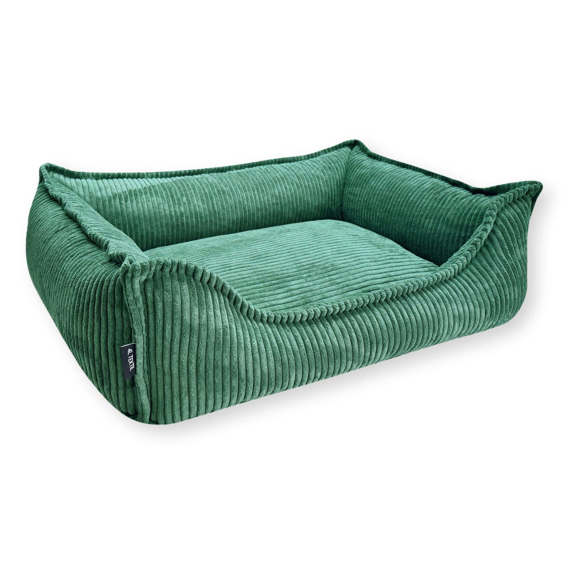 HUGO Orthopädisches Hundebett aus Cord PREMIUM-LINE – 4L Textil